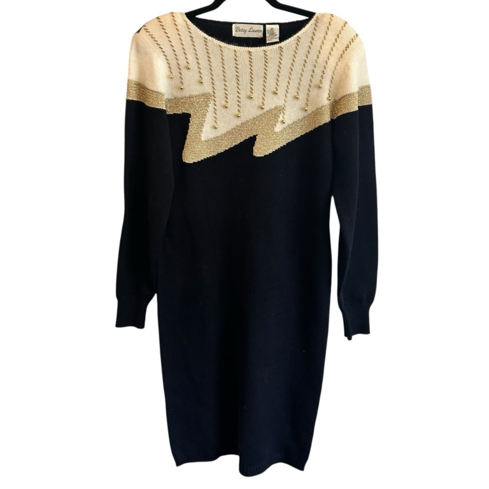 Vintage Betsy Lauren Sweater Dress Size Medium